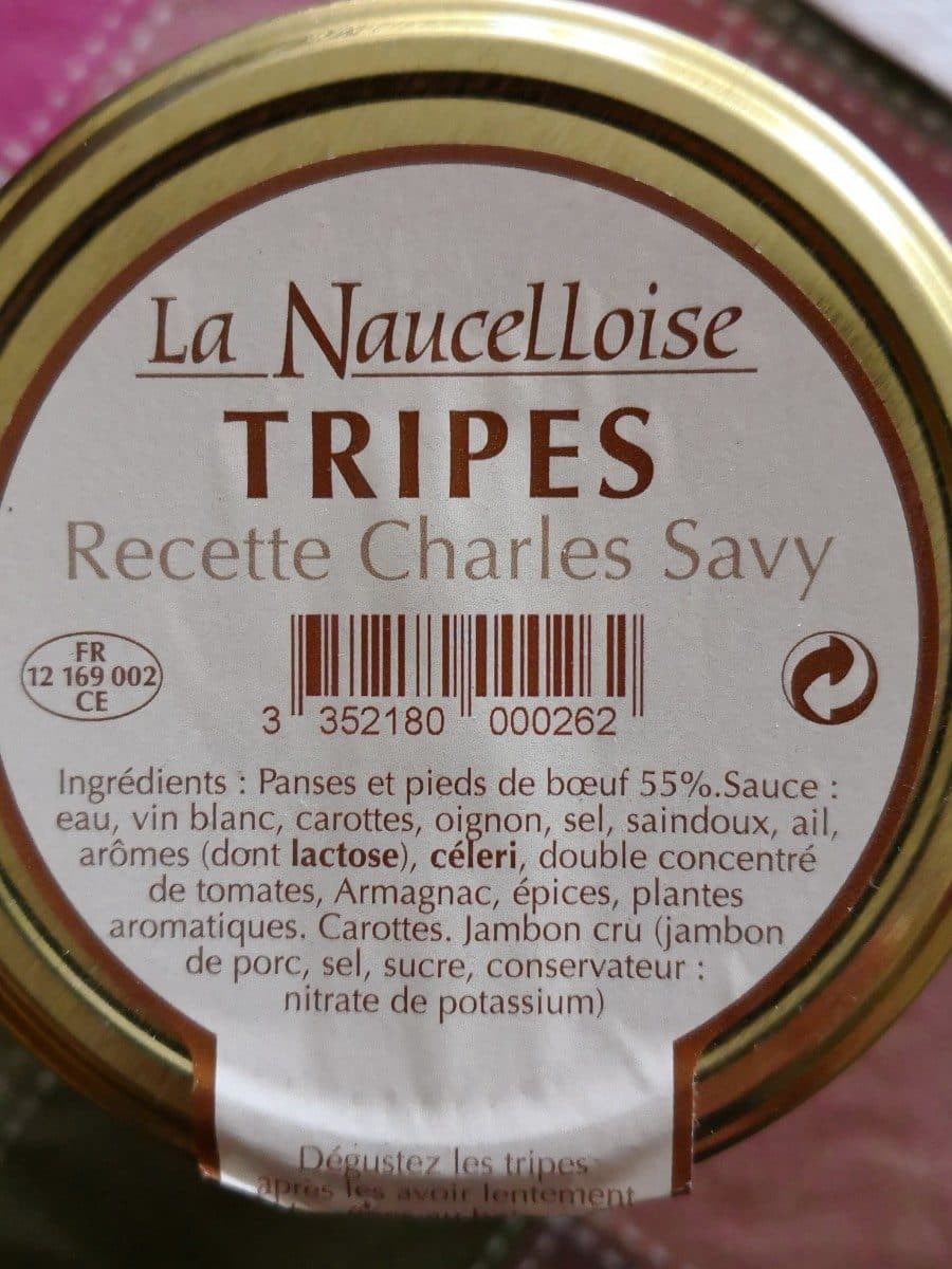 Open Food Facts Tripes LA NAUCELLOISE packshot
