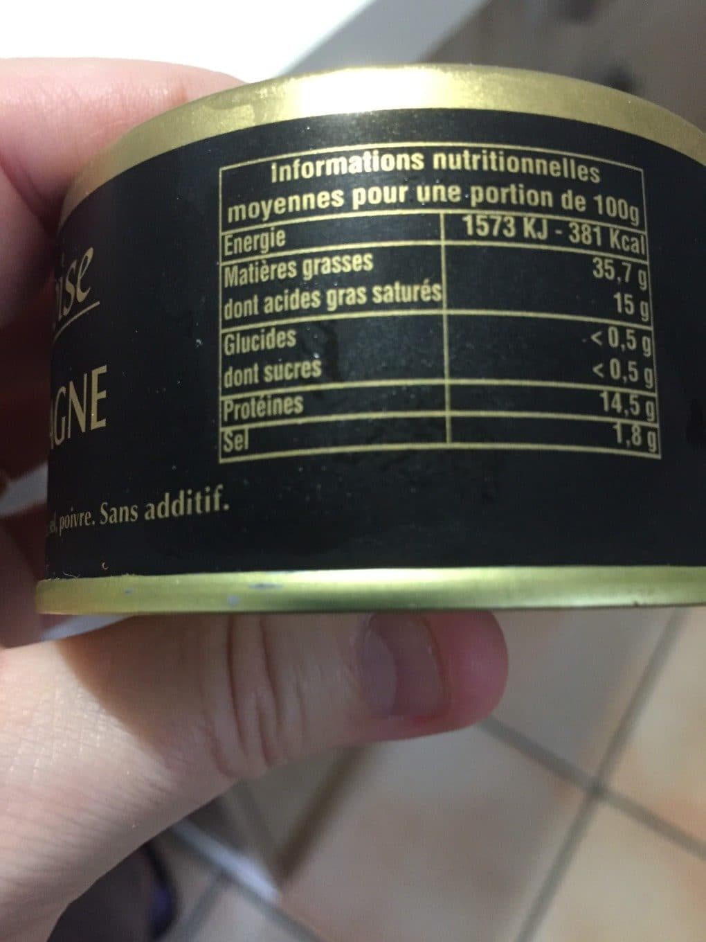 La Naucelloise Pate La Naucelloise Boite 1/6 packshot