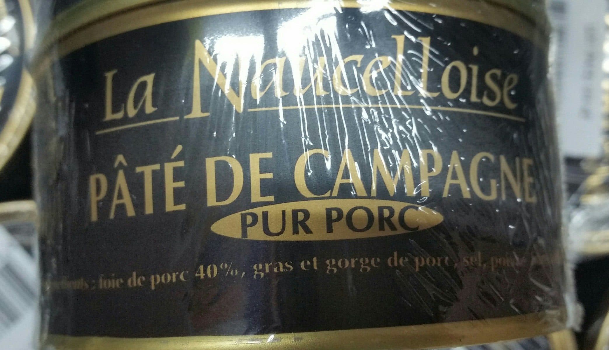Open Food Facts Pâté de campagne pur porc LA NAUCELLOISE packshot