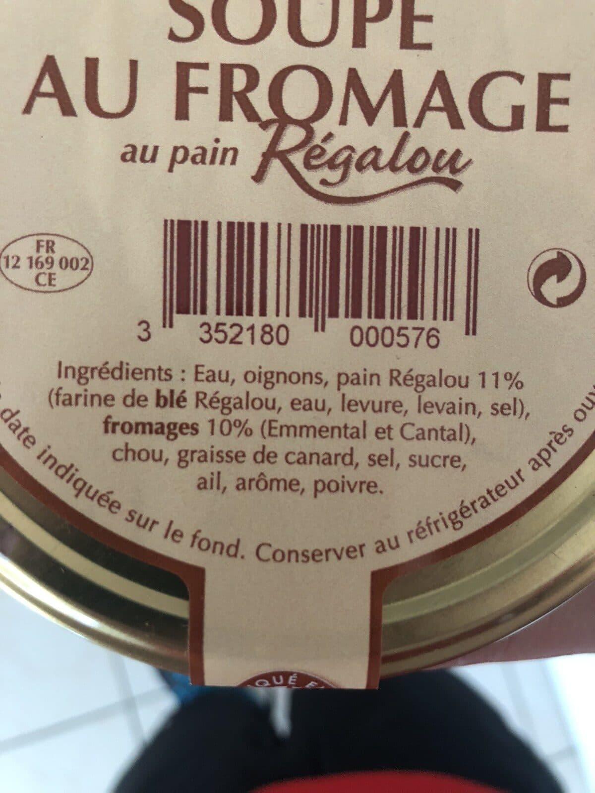 Open Food Facts Soupe au fromage LA NAUCELLOISE packshot