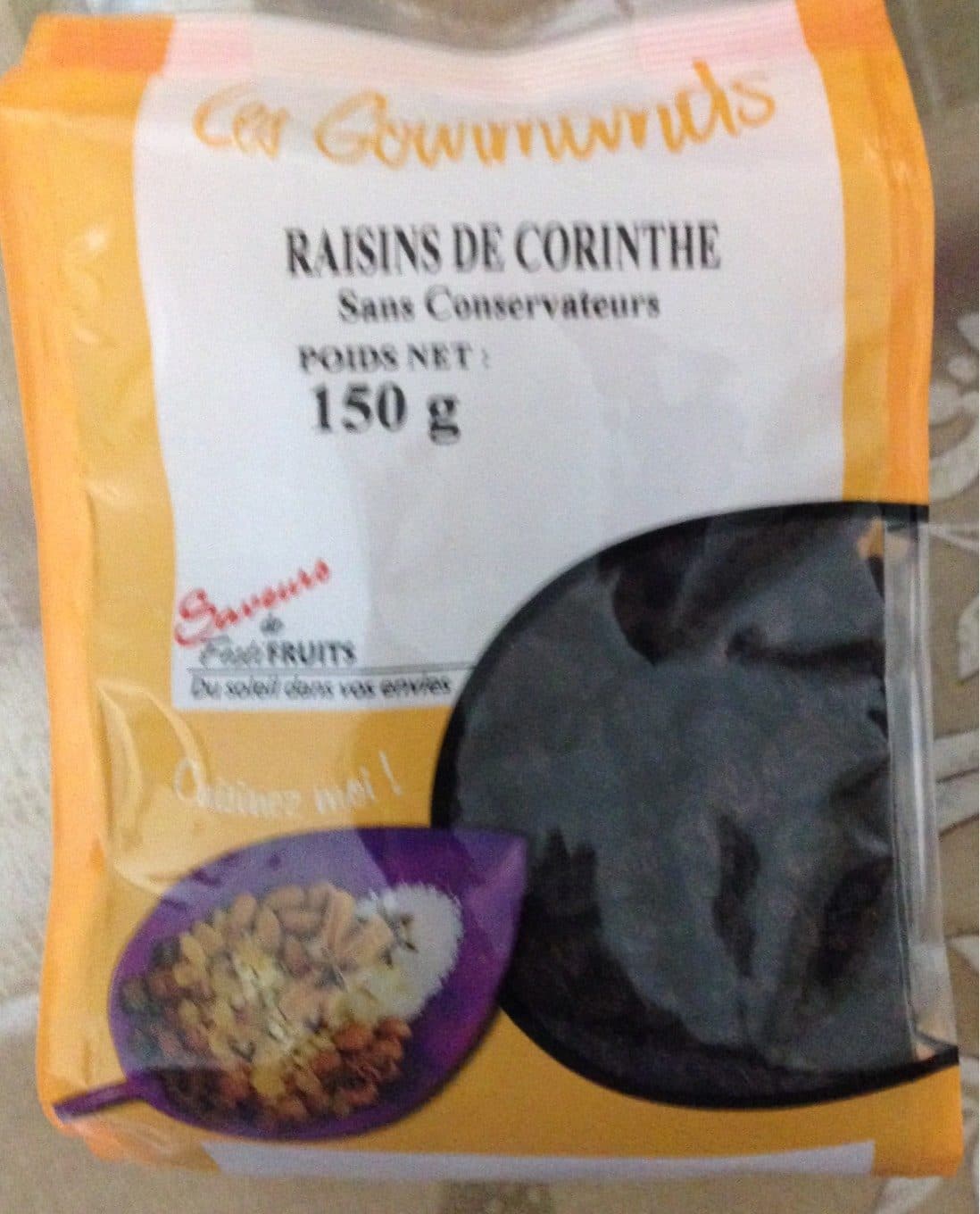Les Gourmands Raisins de Corinthe packshot