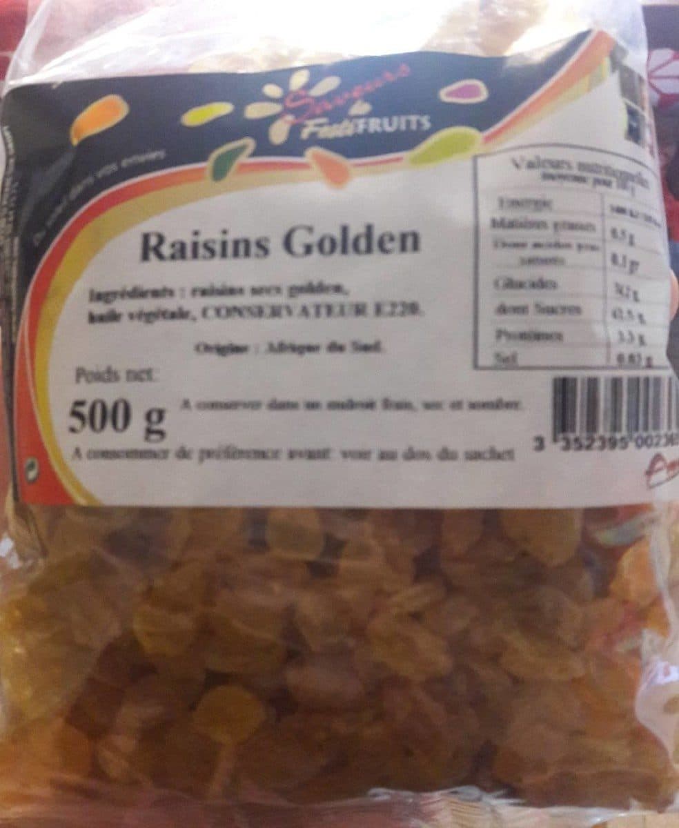 Open Food Facts Raisins Golden packshot