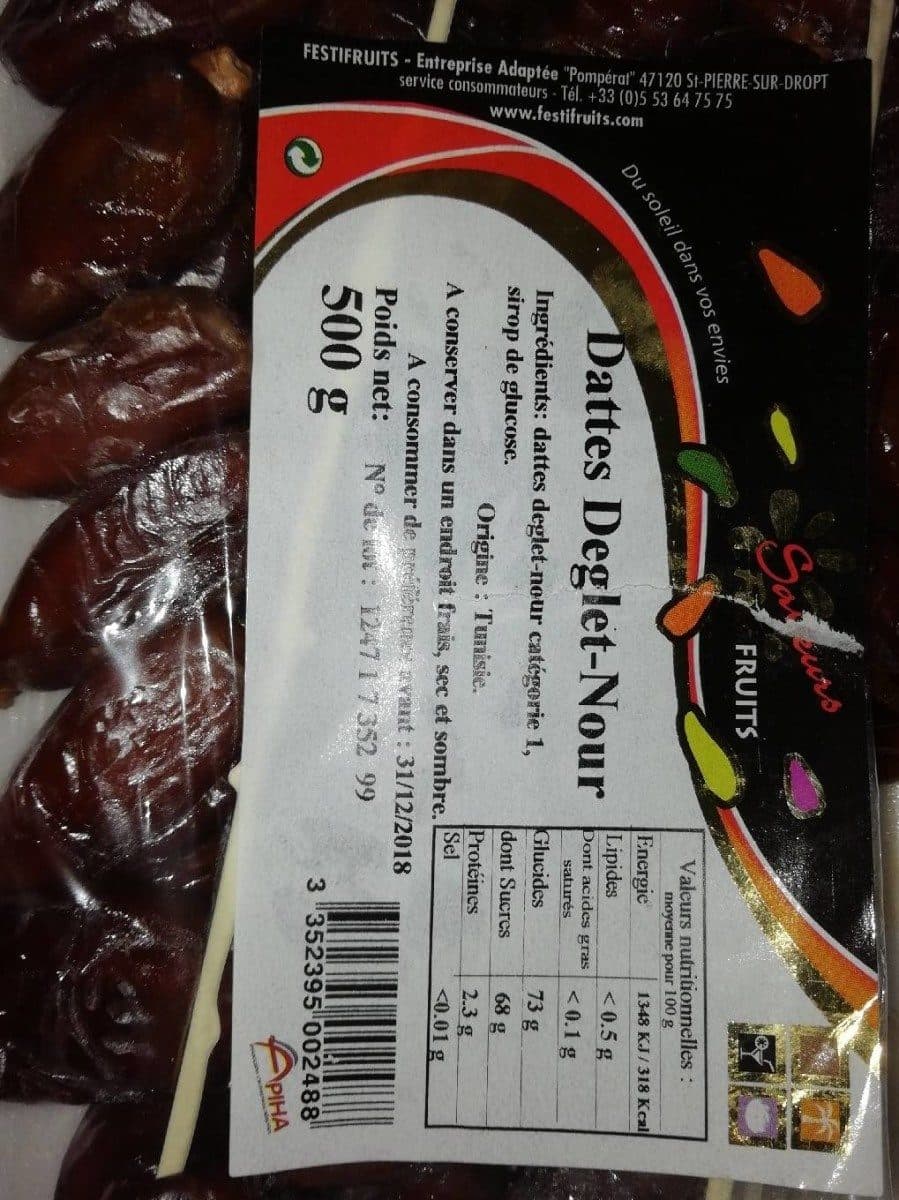 Festifruits Dattes deglet-nour packshot