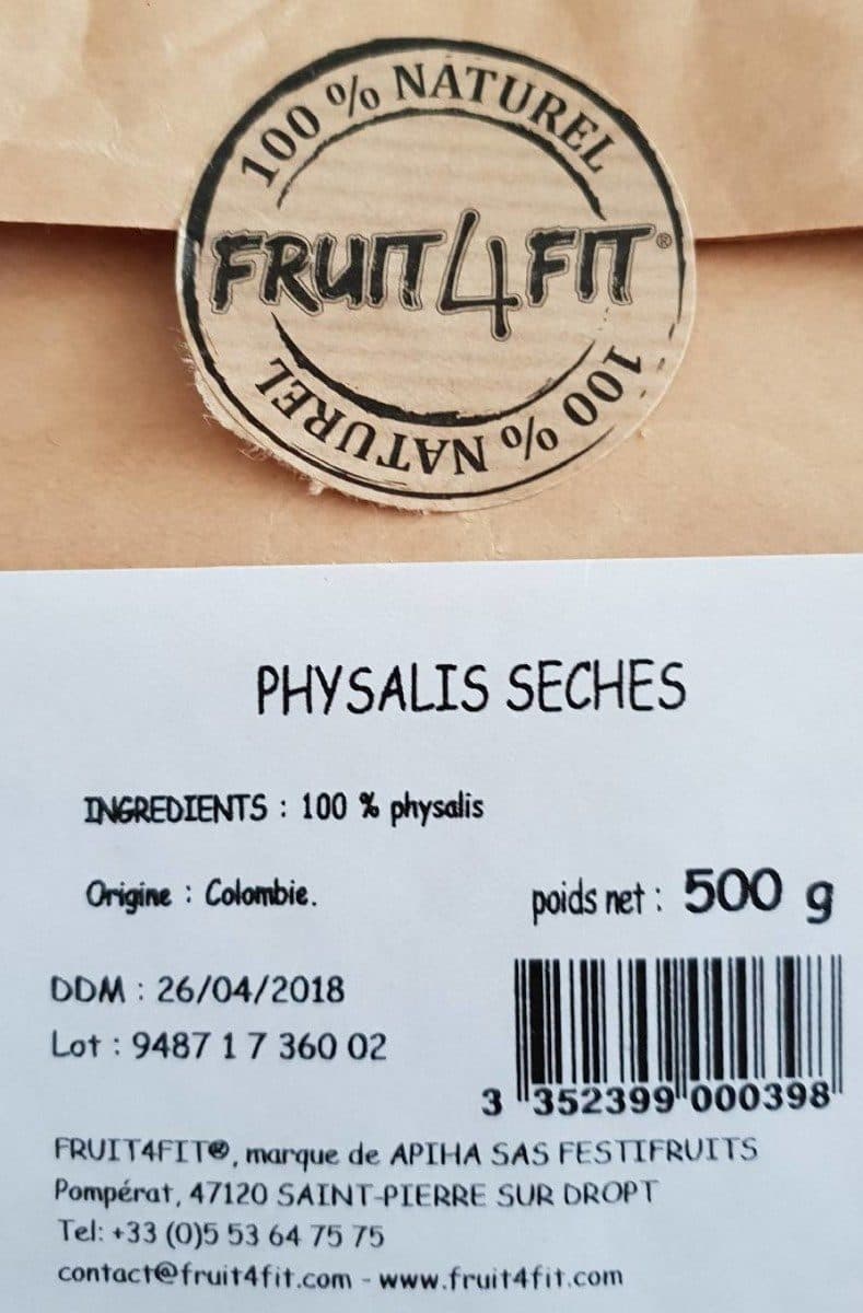 Open Food Facts Physalis seches packshot