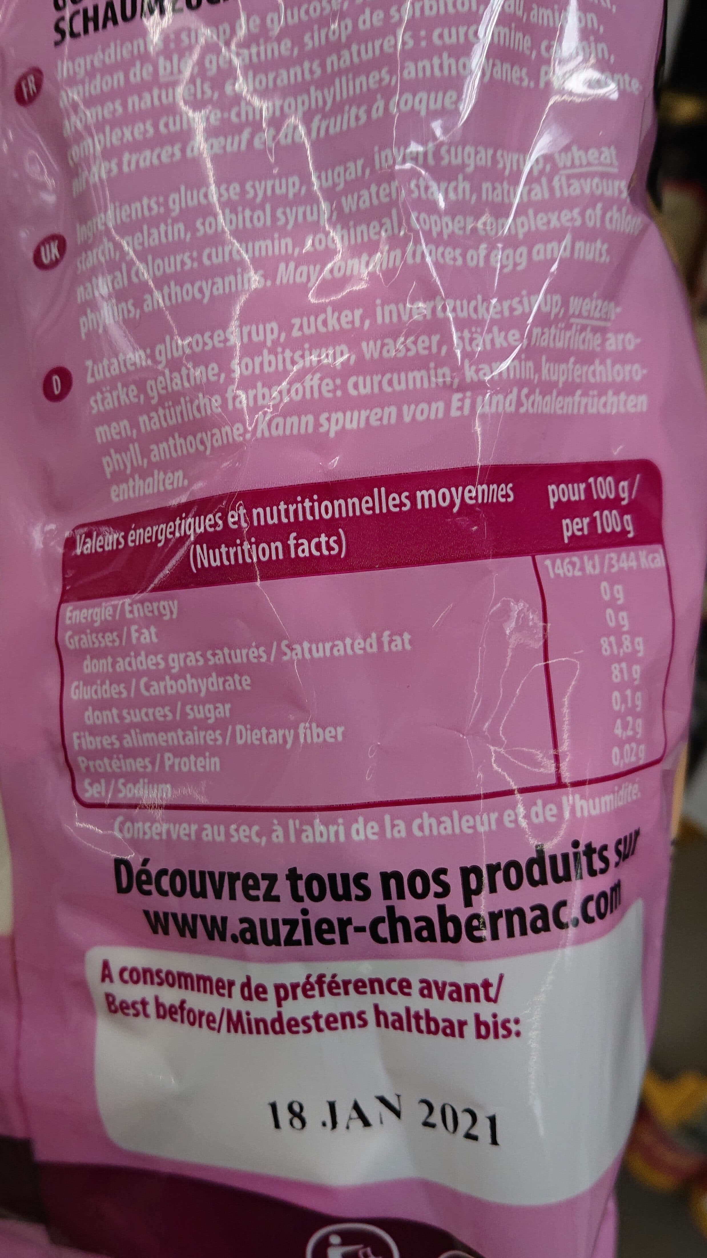 Auzier chabernac Guimauves packshot