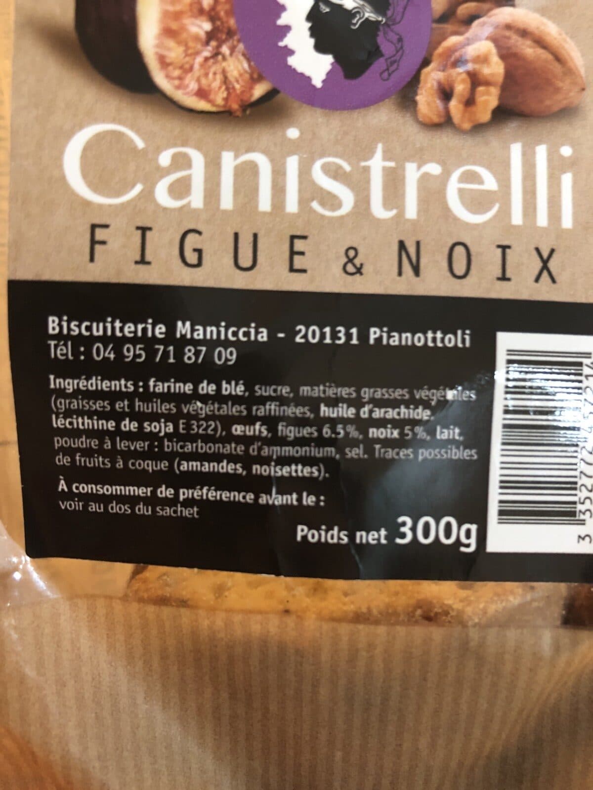 Open Food Facts Canistrelli Traditon Corse 300g Figues Et Noix packshot