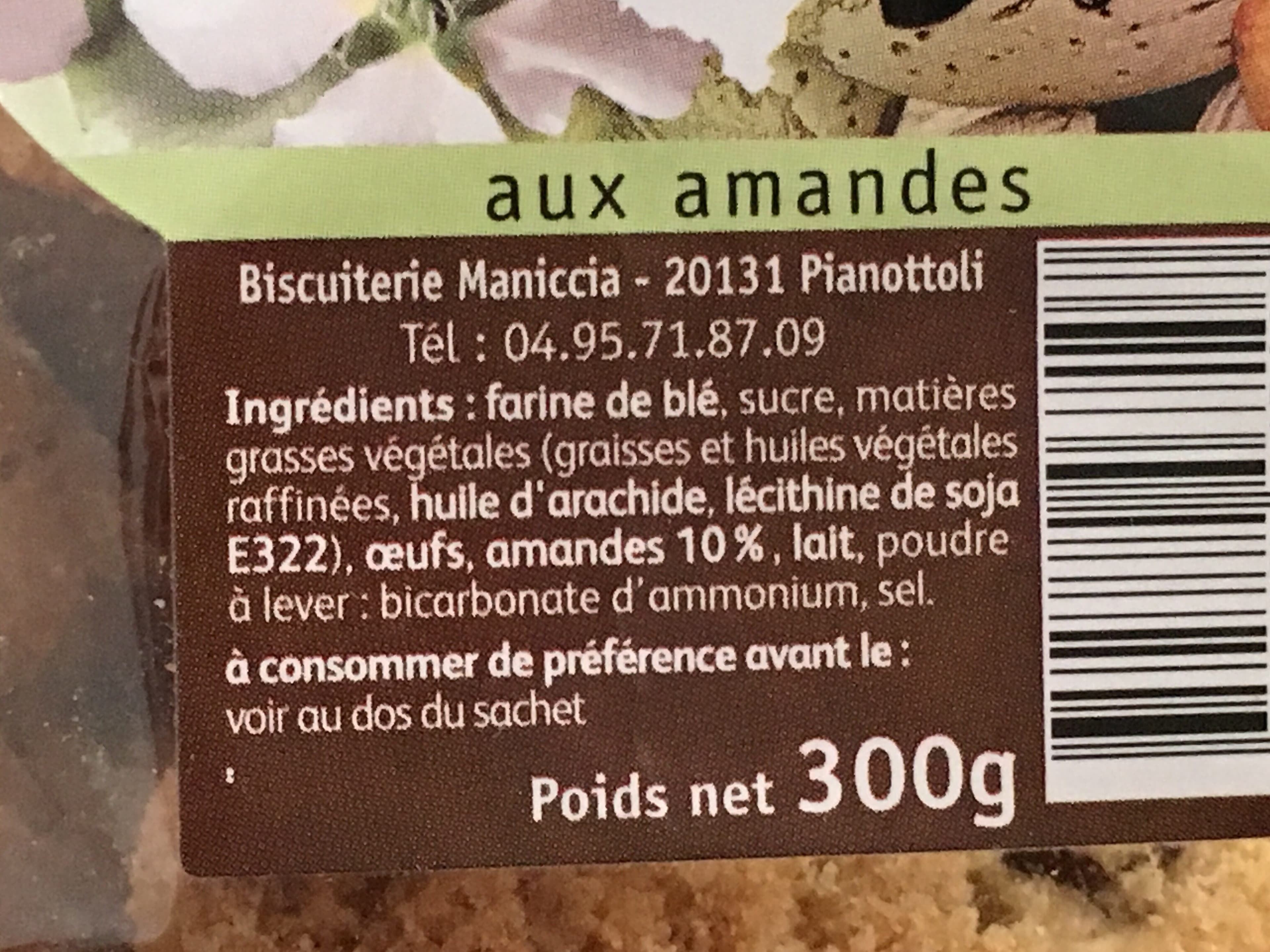 Maniccia Canistrelli Maniccia Amandes packshot