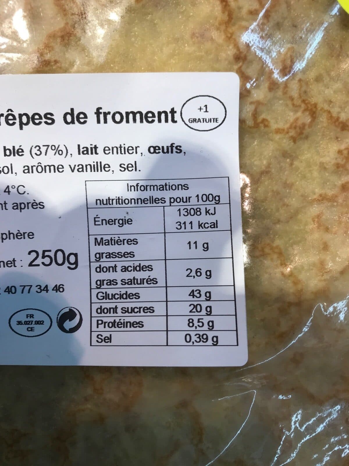 Open Food Facts Crepes de froment packshot
