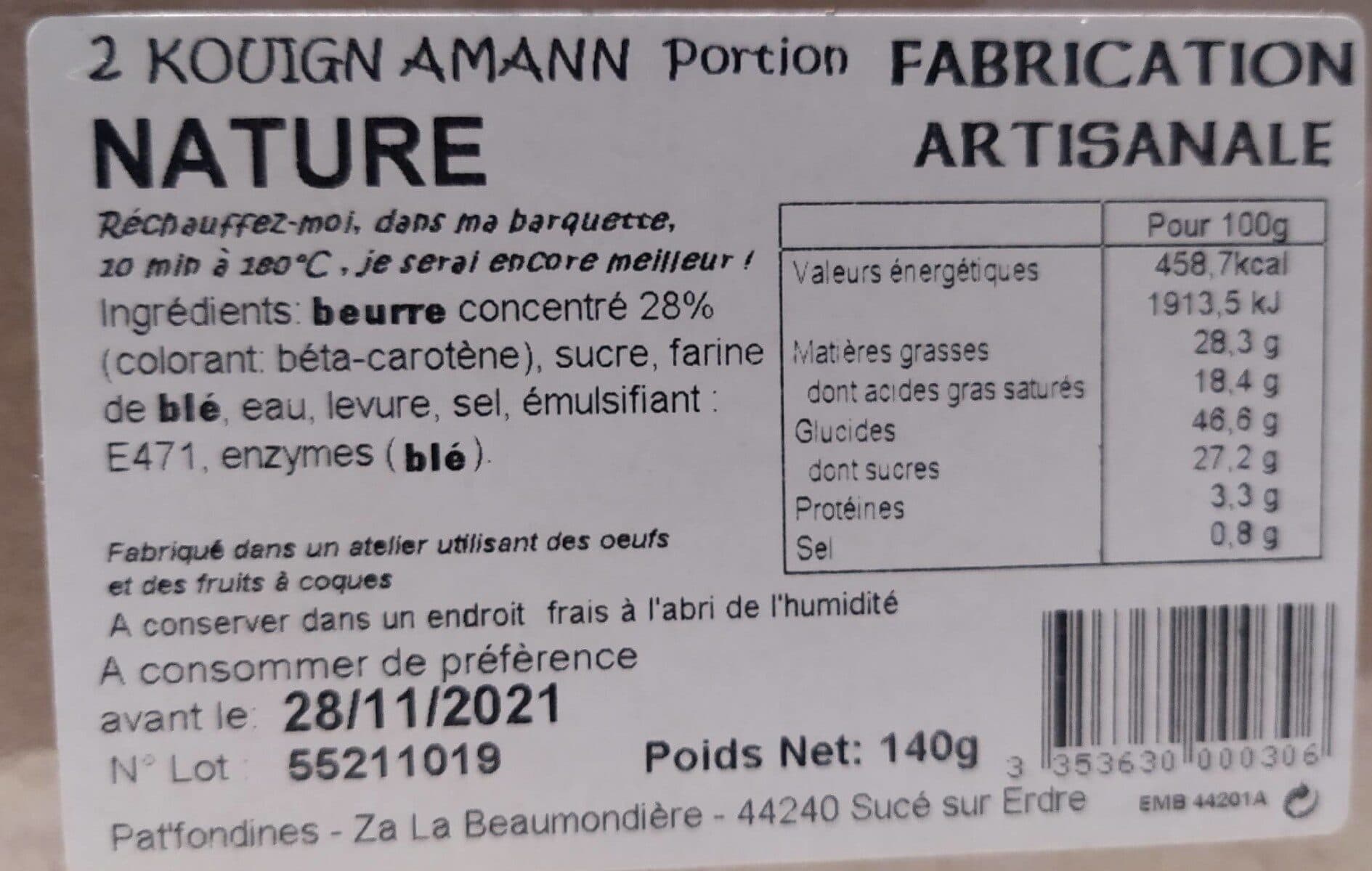 Biscuit d’Ys Kouign amann nature packshot