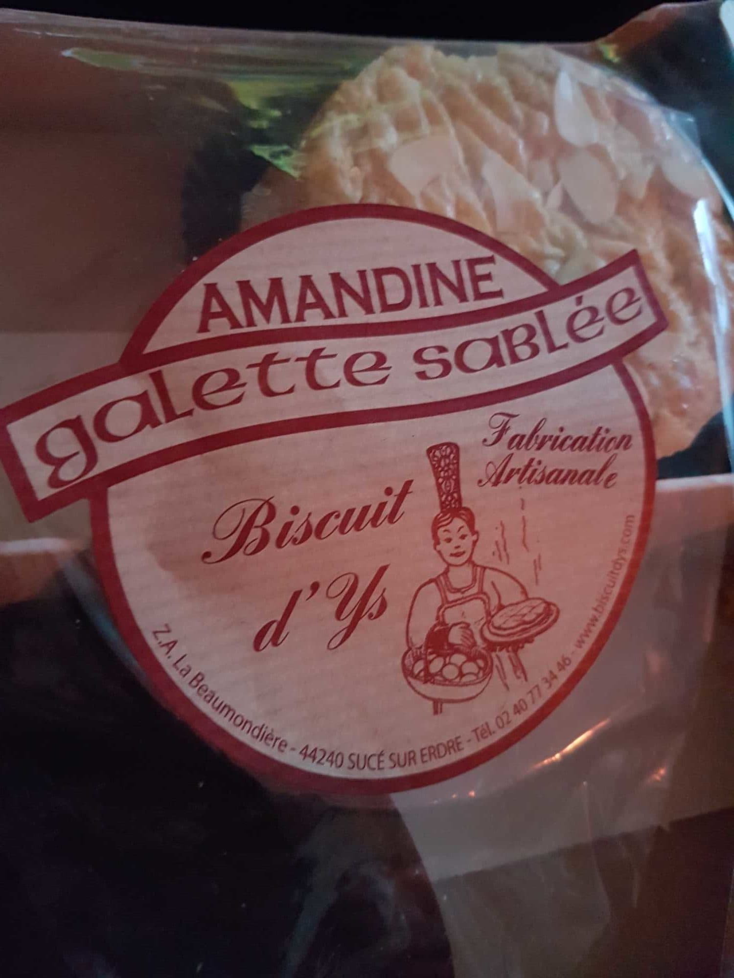 Biscuit d'Ys Galette Sablée Amandine packshot