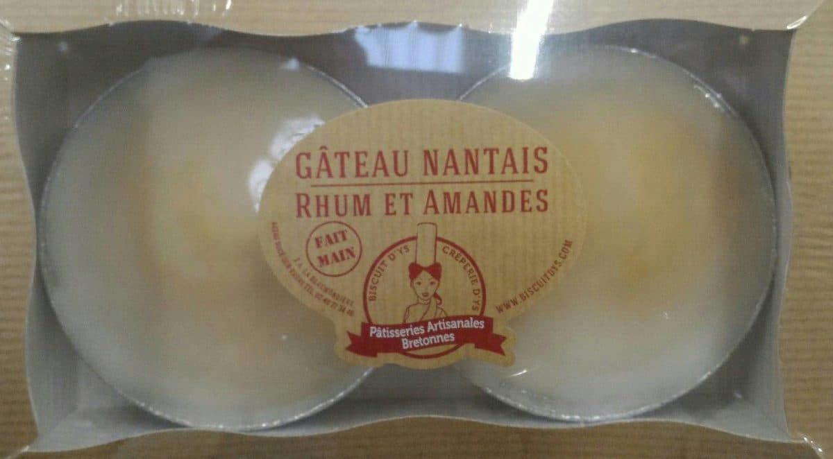 Biscuit d'Ys Gâteau Nantais Rhum et Amandes packshot