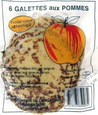 Crêperie de Langadoué 6 galettes aux pommes packshot