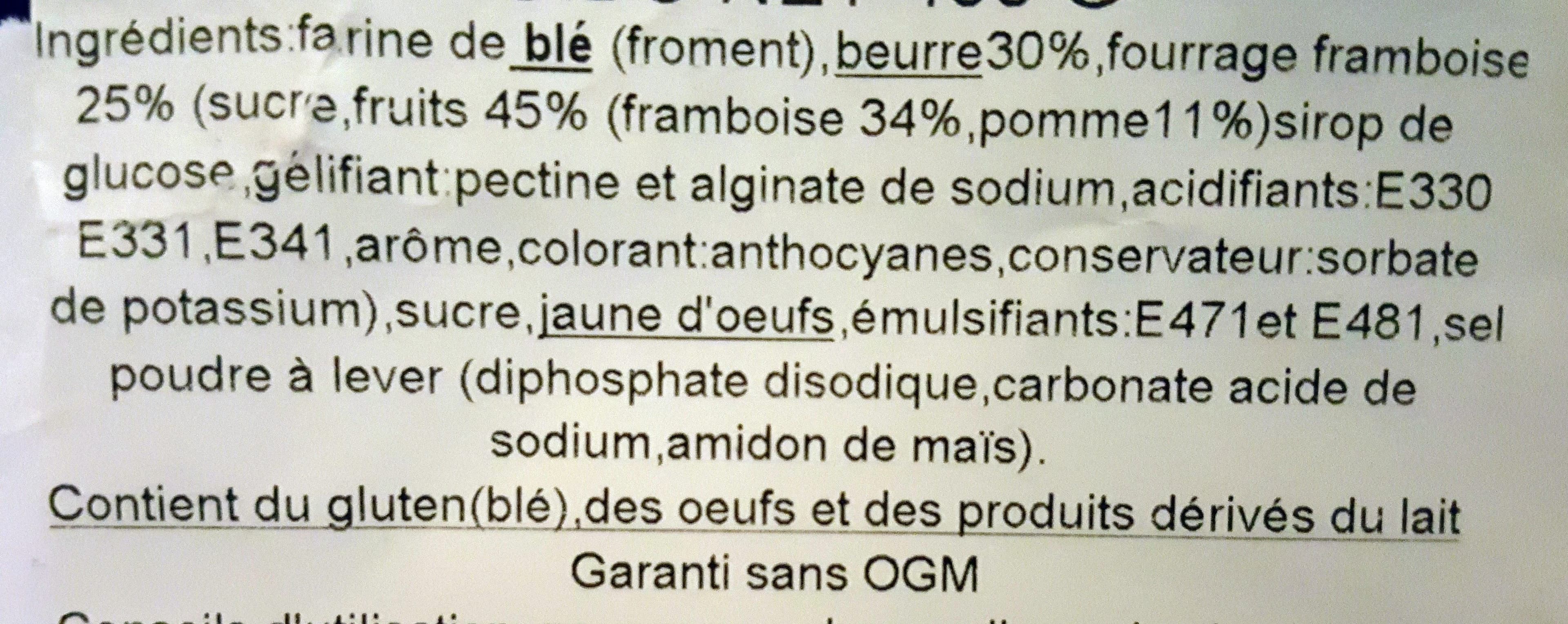 La Quimperloise Gâteau breton fourrage framboise CREPERIE DE LANGADOUE packshot