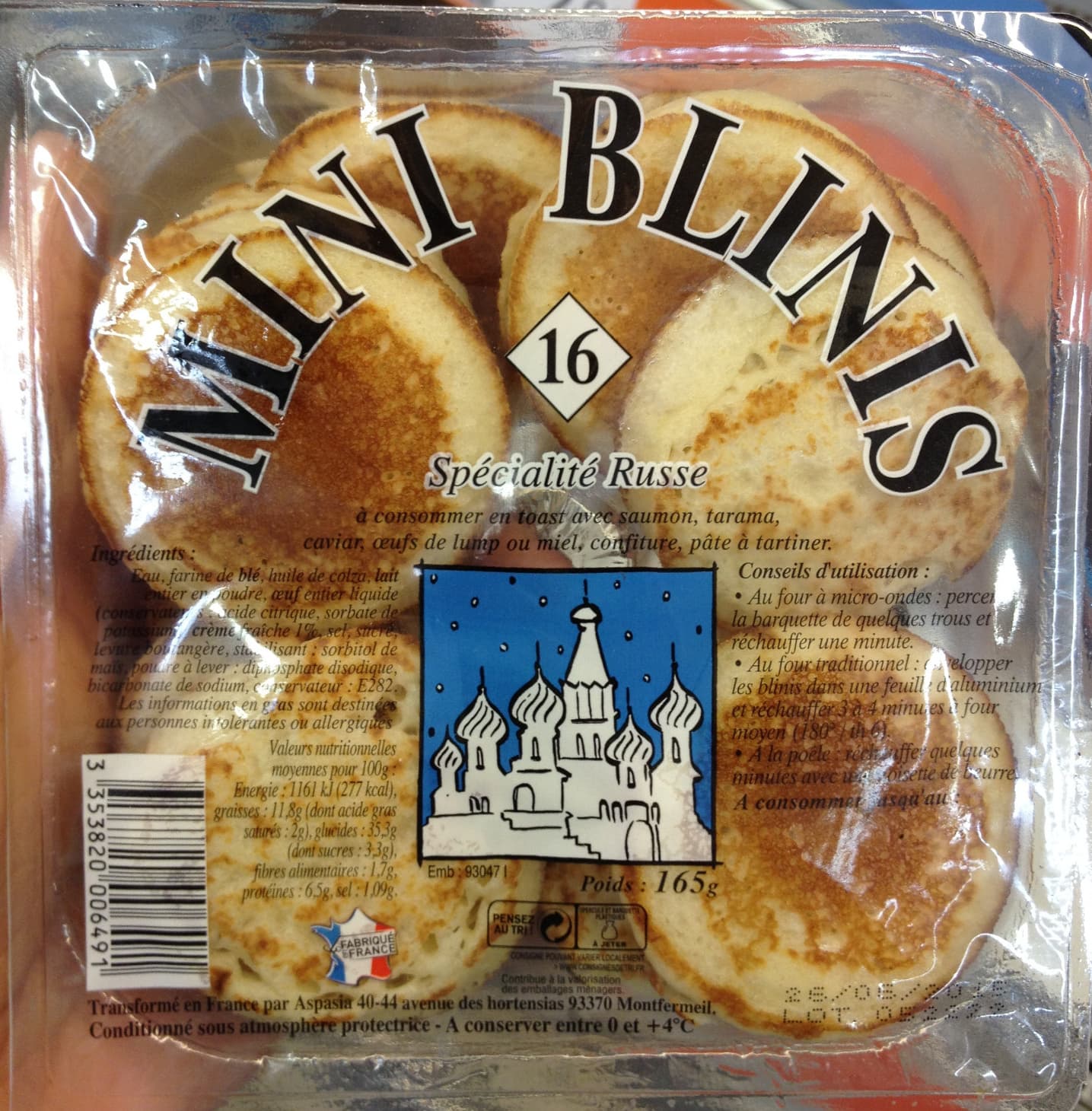 Aspasia Mini Blinis packshot