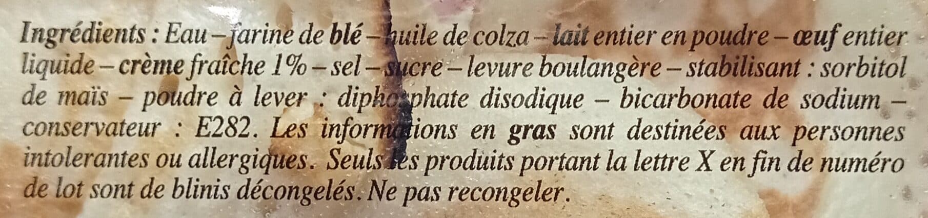 Le Traiteur Gourmet 16 Mini Blinis packshot