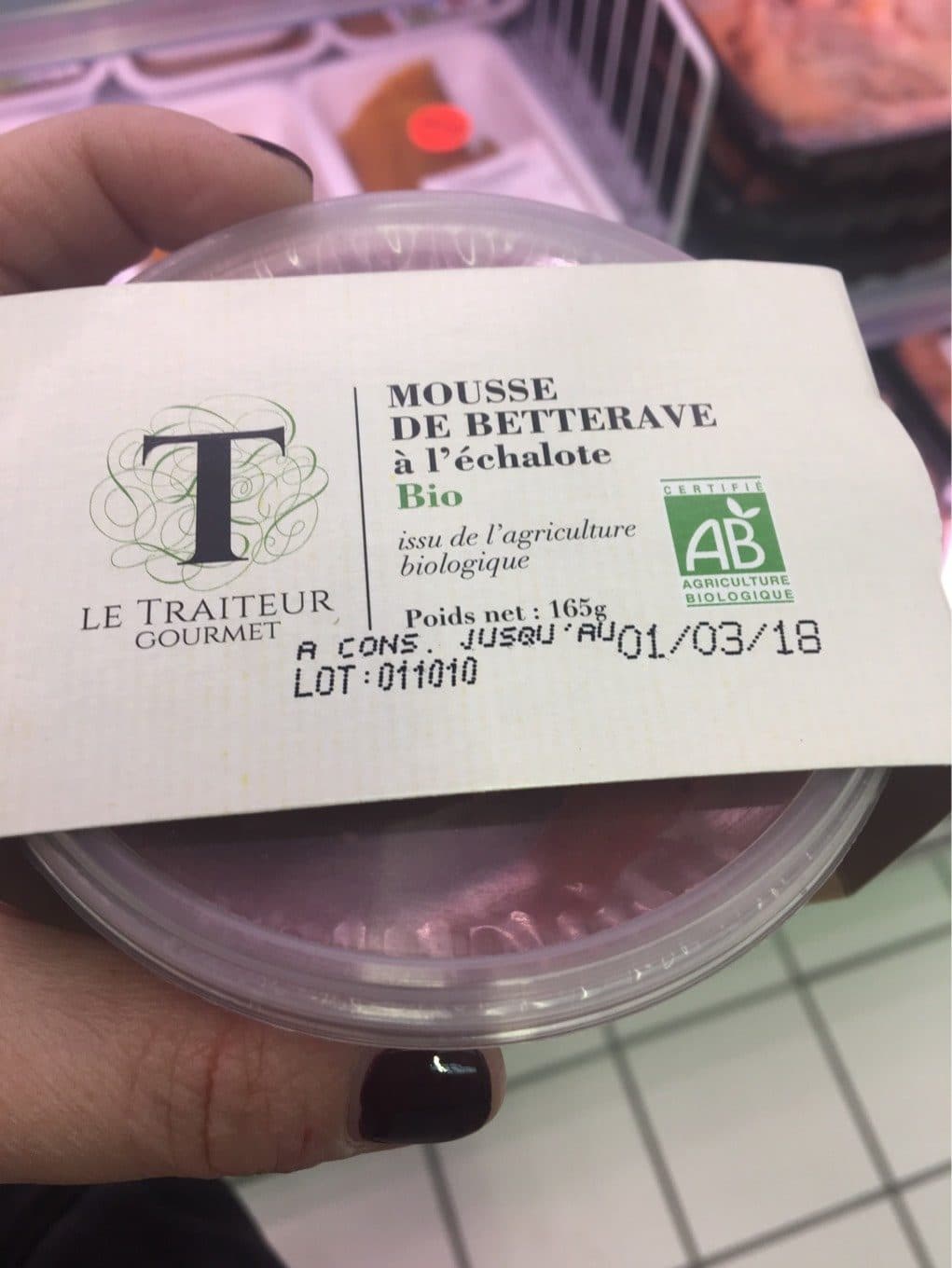 Le Traiteur Gourmet Mousse de betterave à l’echalote packshot