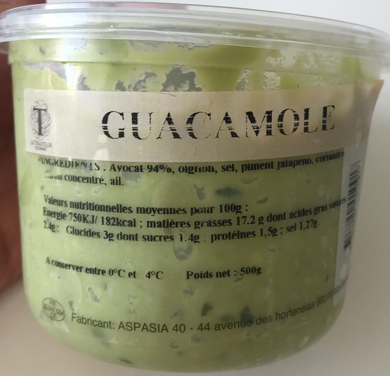 Open Food Facts Guacamole packshot