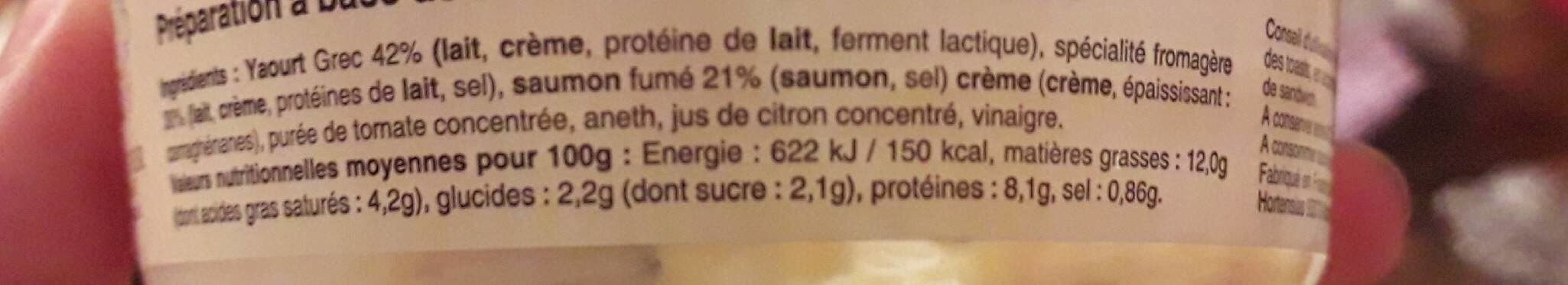 Open Food Facts Délice a tartiner SAUMON packshot