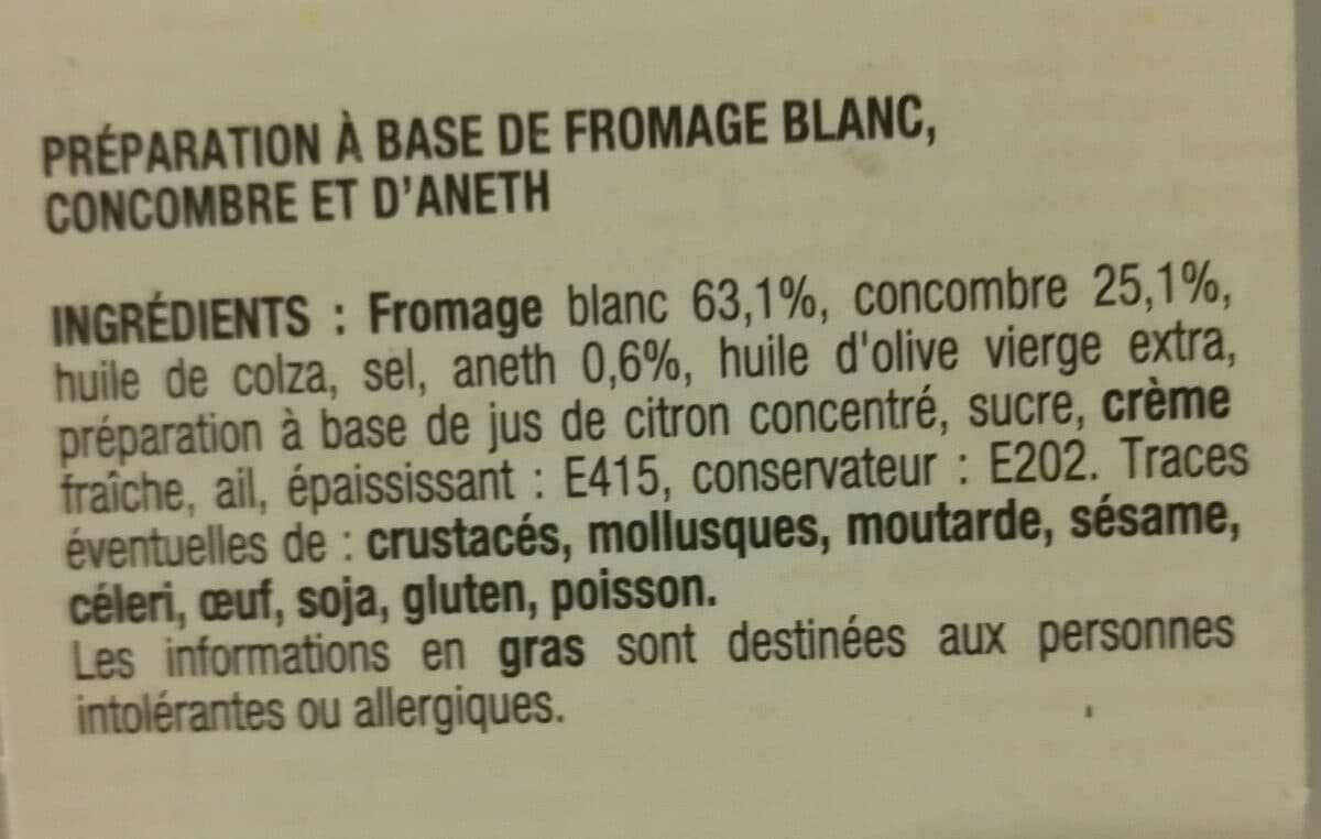 Le Traiteur Gourmet Tzatziki packshot