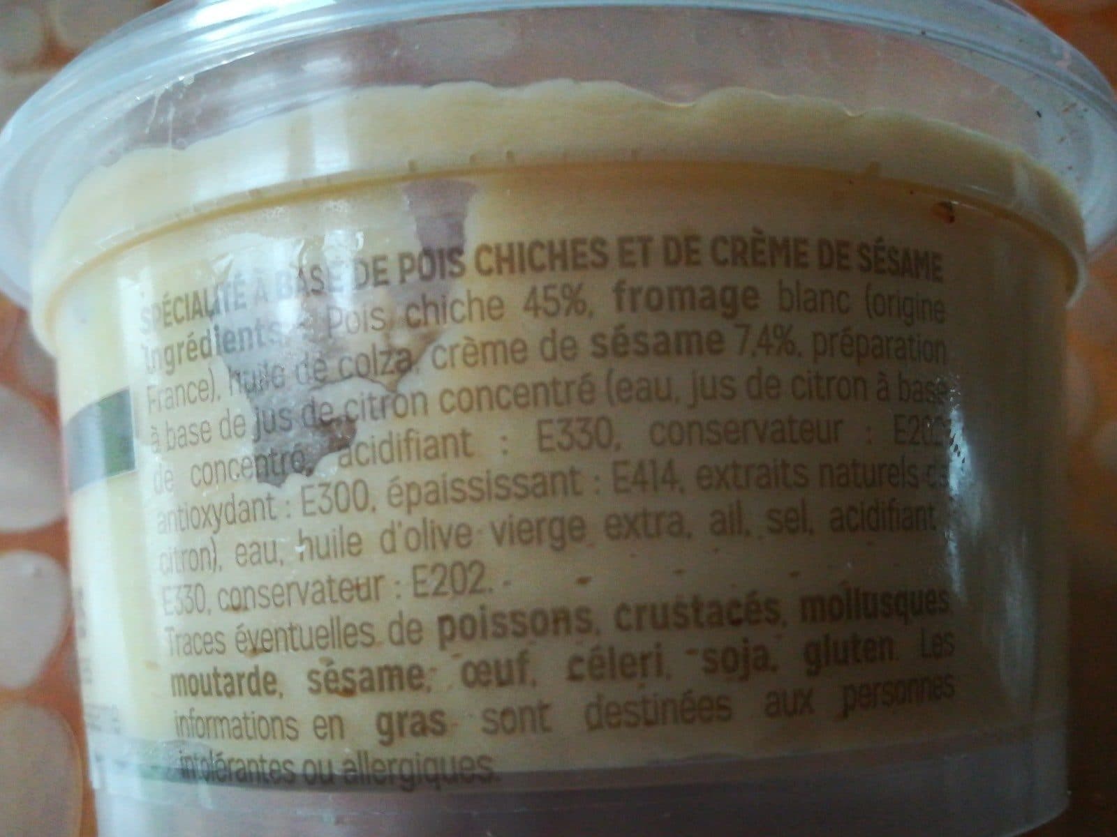 L'apero Du Poissonnier Houmous packshot