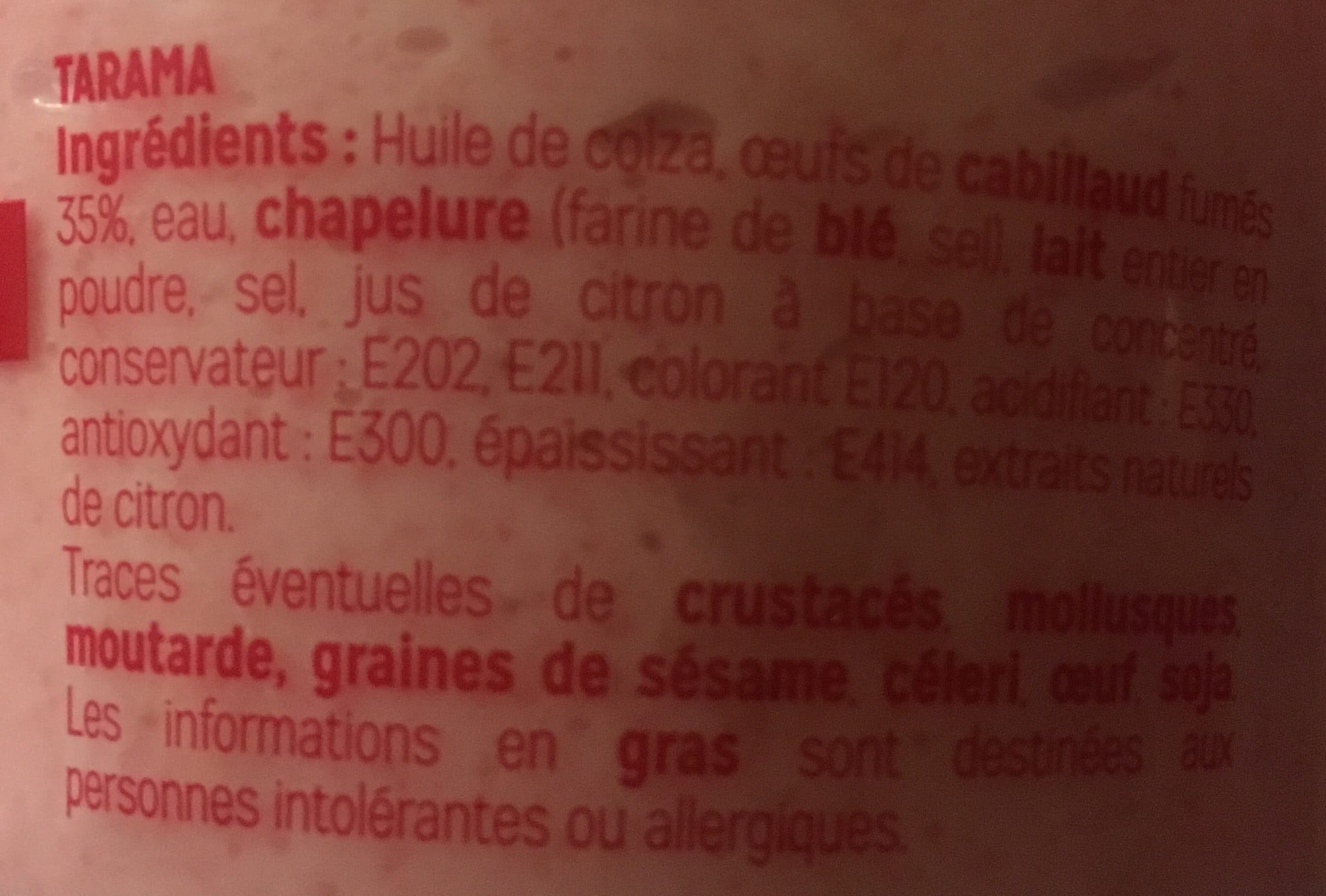 L’apero Du Poissonnier Tarama packshot