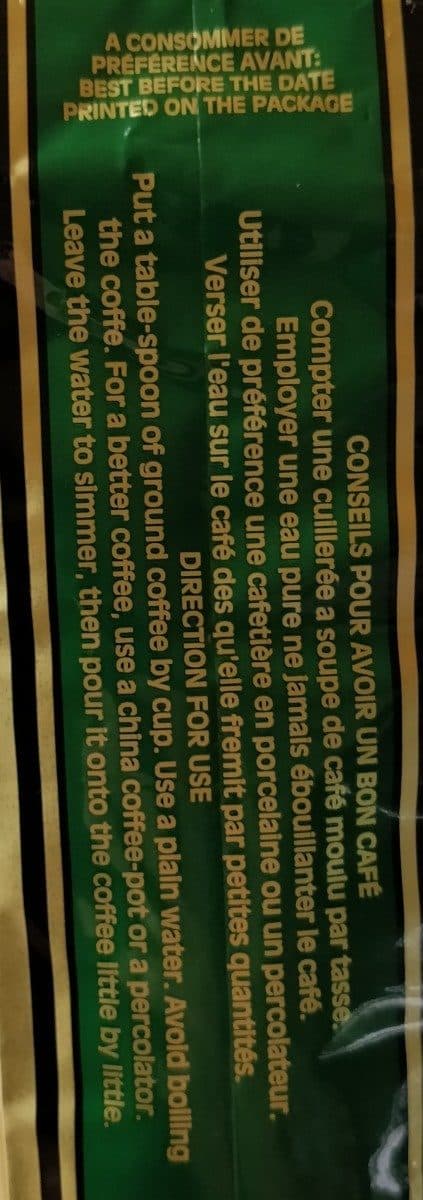 Open Food Facts Café moulu pur Arabica packshot