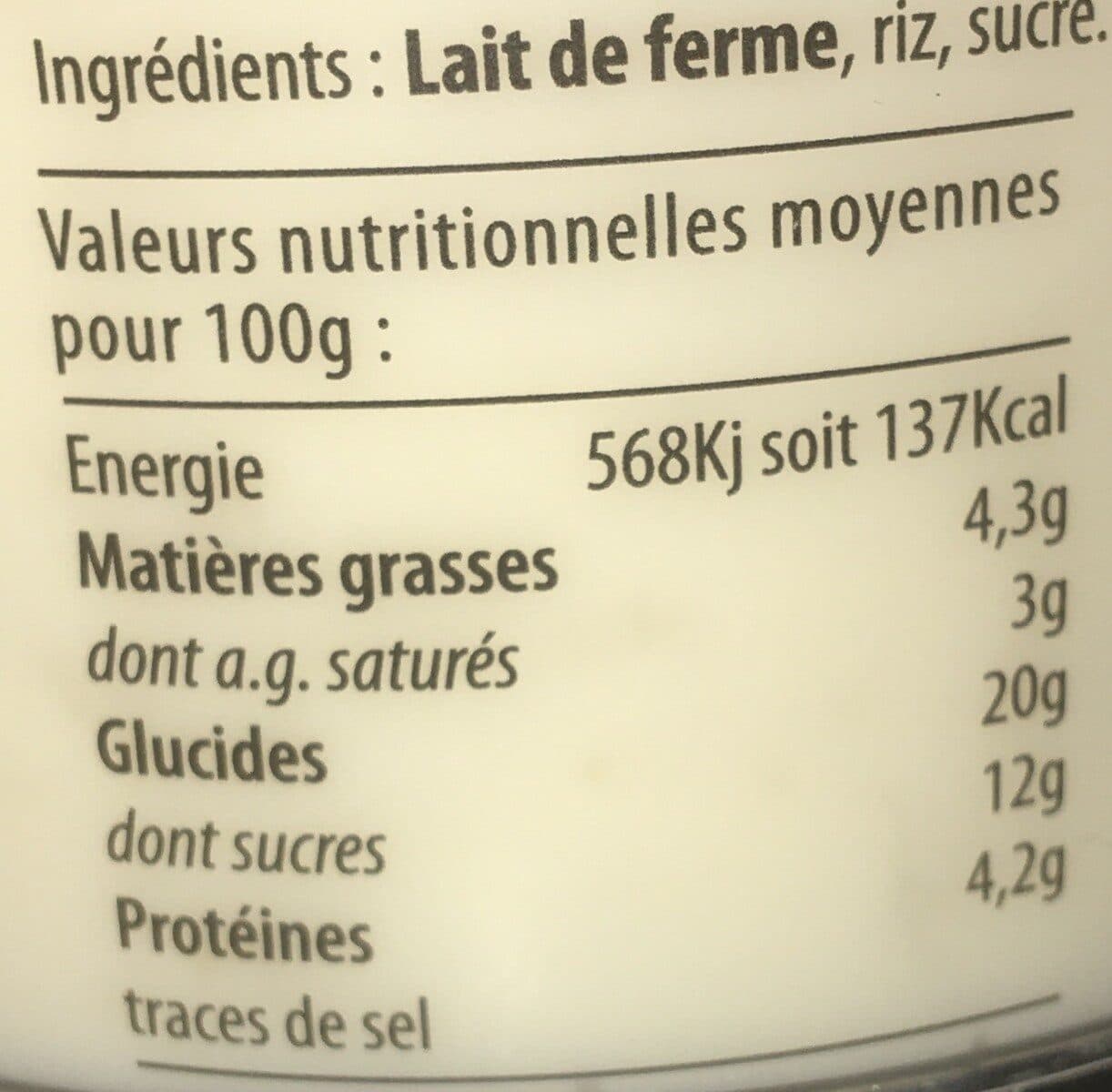 La Teurgoule De Cambremer Le Riz Au Lait 100% Naturel packshot