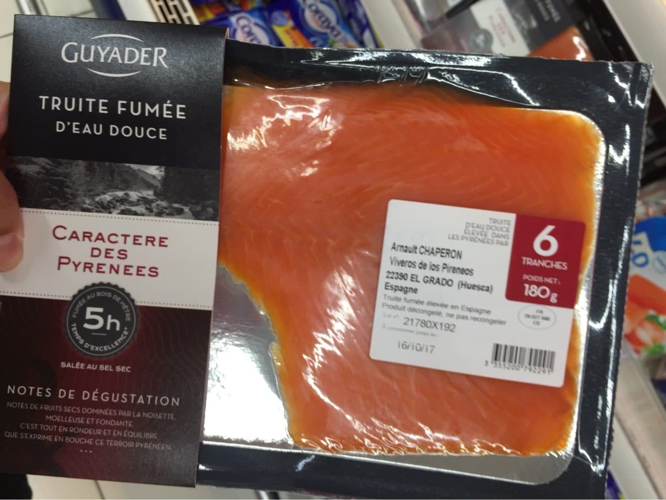 Guyader Truite fumée d'eau douce packshot