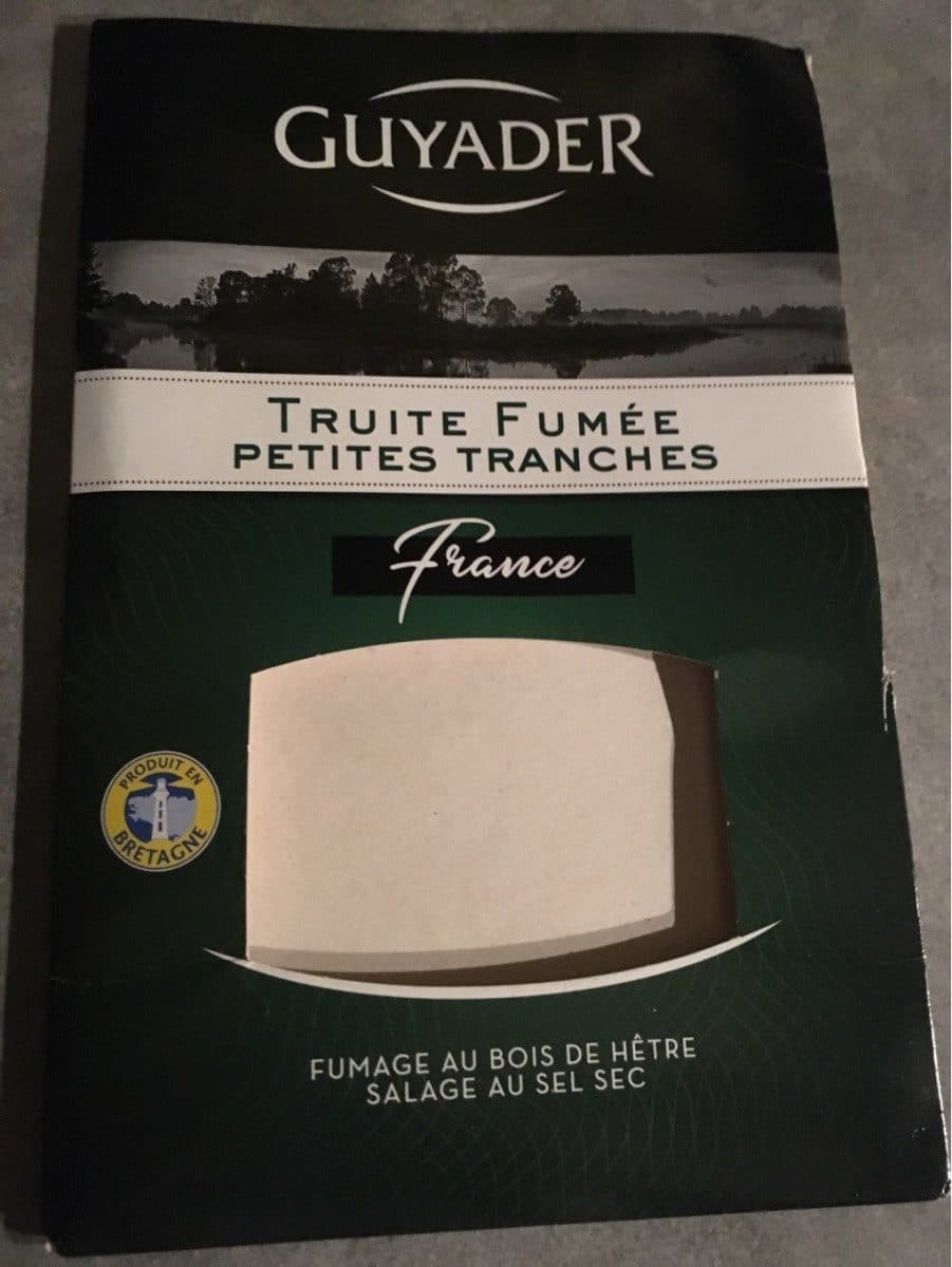 Guyader Truite fumée petites tranches packshot