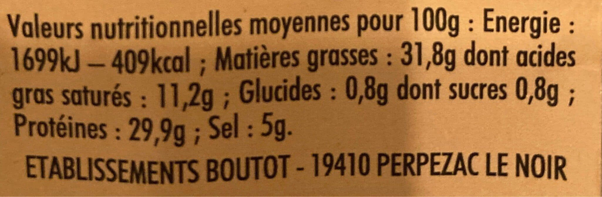 Open Food Facts Saucisse du cabecou packshot