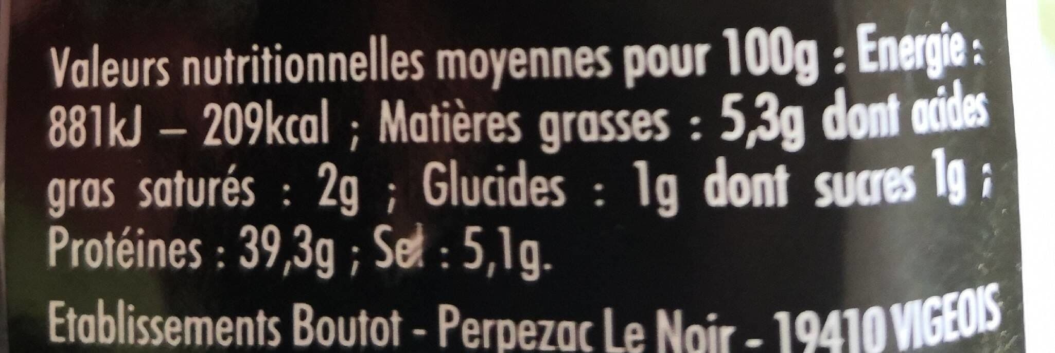 Open Food Facts Corrèze Gourmandes 100% jambon packshot