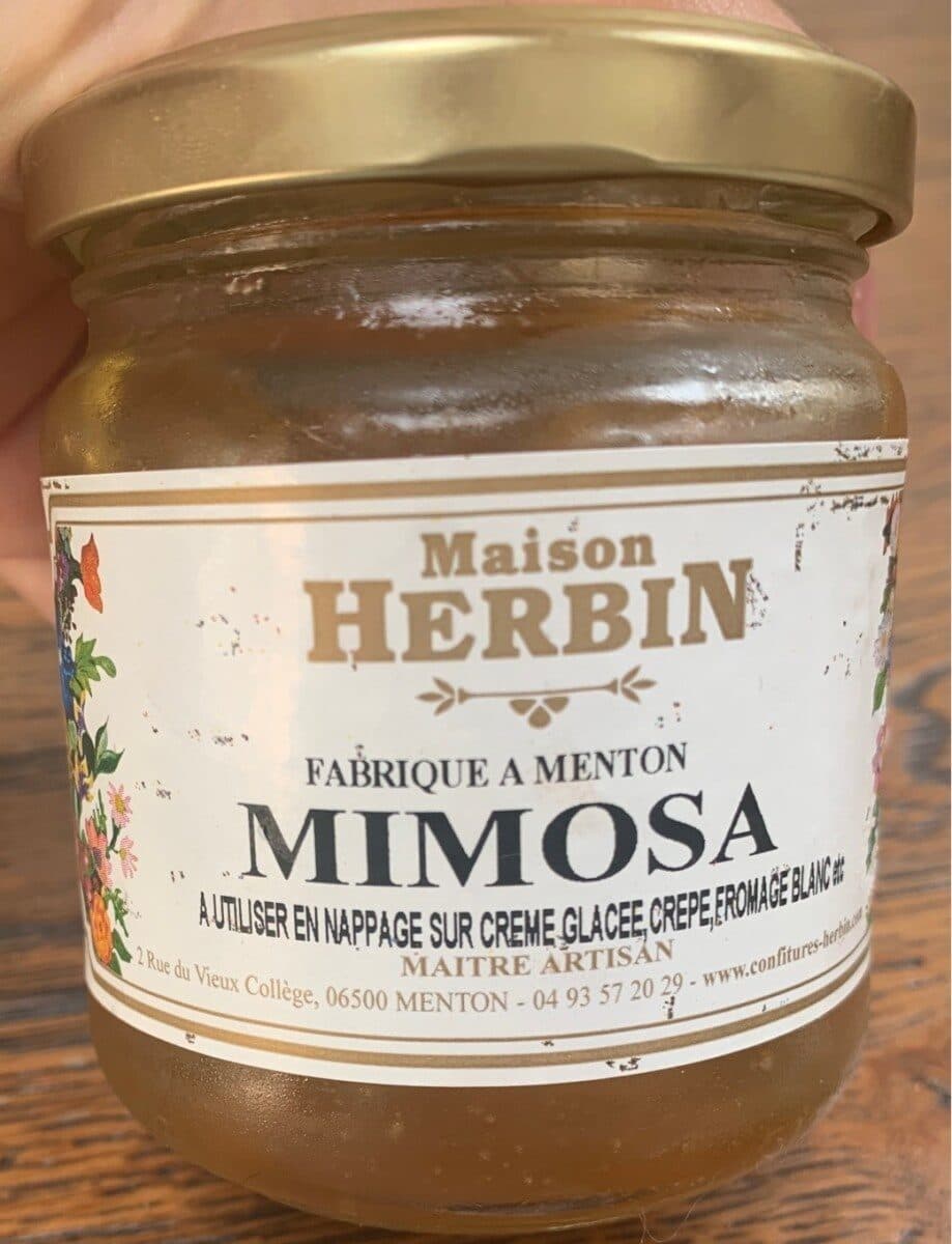 Maison Herbin Mimosa fabriqué à Menton packshot