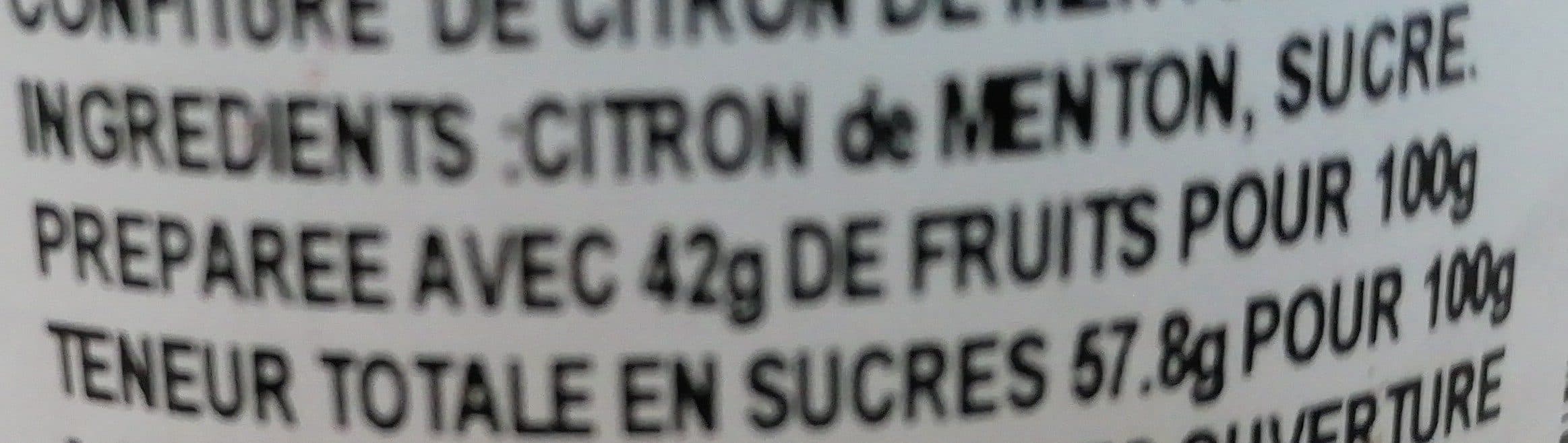 Maison Herbin Confiture De Citron De Menton packshot