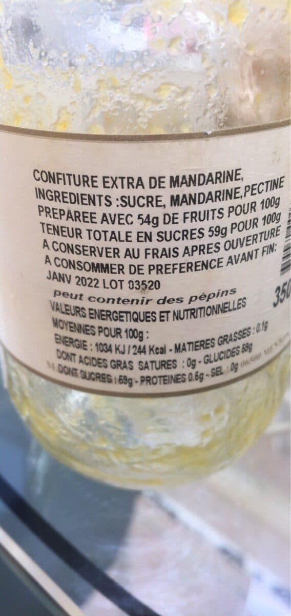 Open Food Facts Confiture MIMOSA packshot