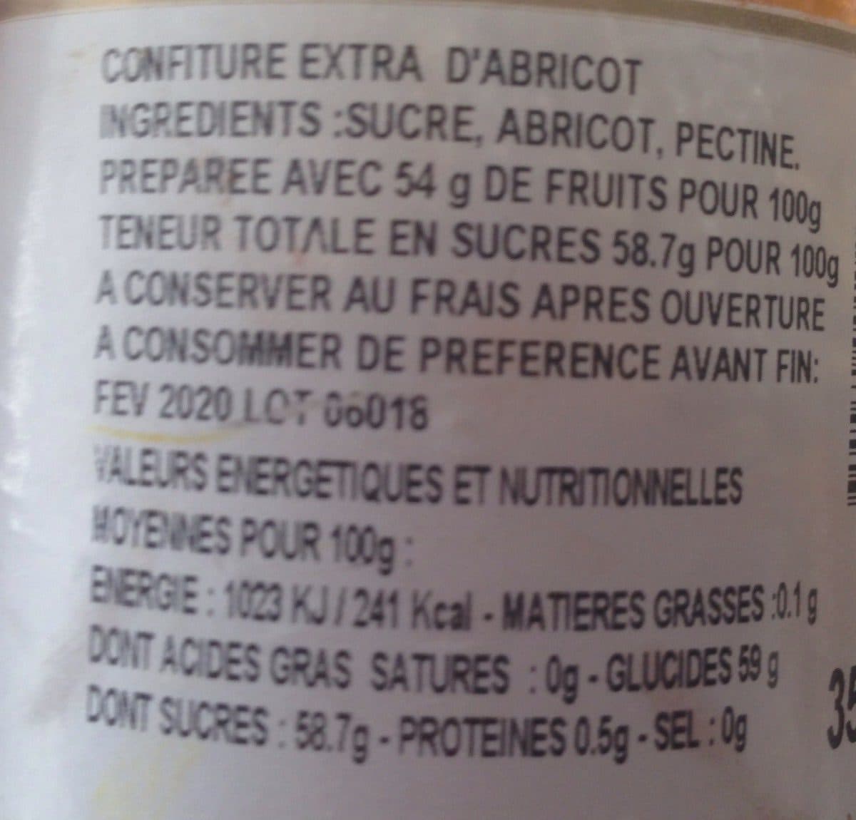 Maison Herbin Confiture abricot packshot