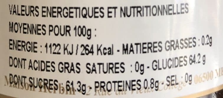 Maison Herbin Confiture figue et eau de fleurs d'oranger packshot
