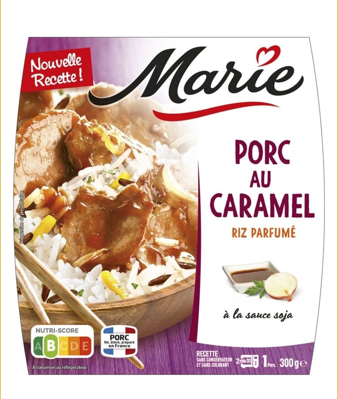 Marie porc au caramel packshot