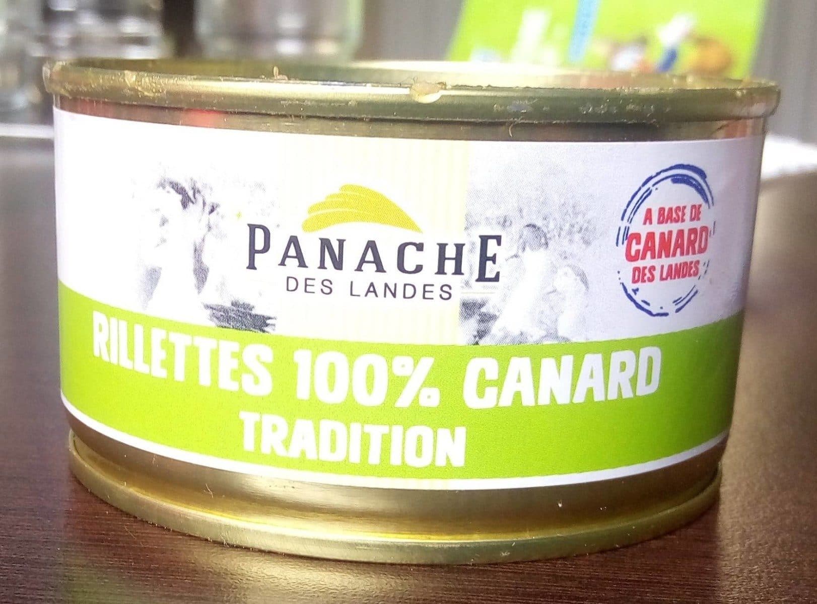 Panache des Landes Rillettes 100% canard tradition packshot