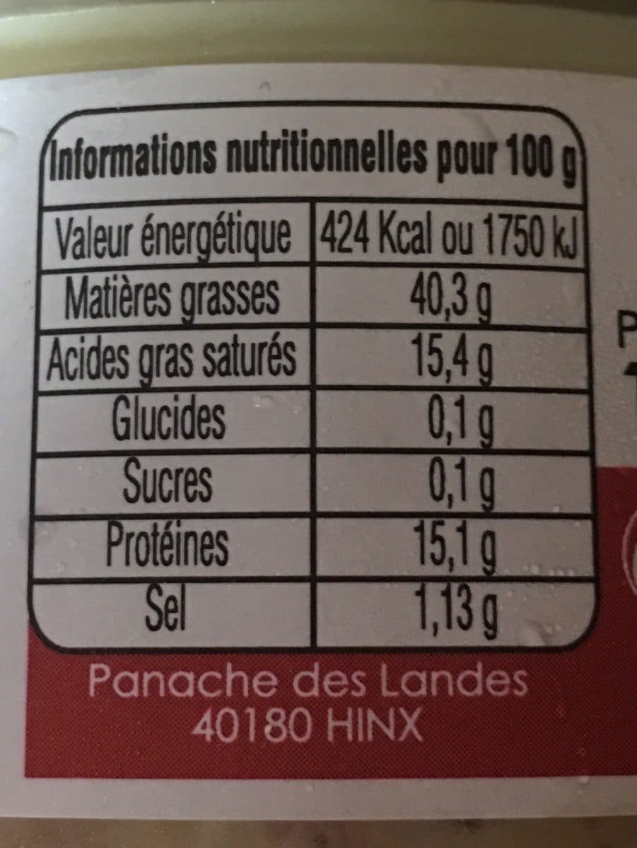 Panache des landes Rillons 100% canard packshot