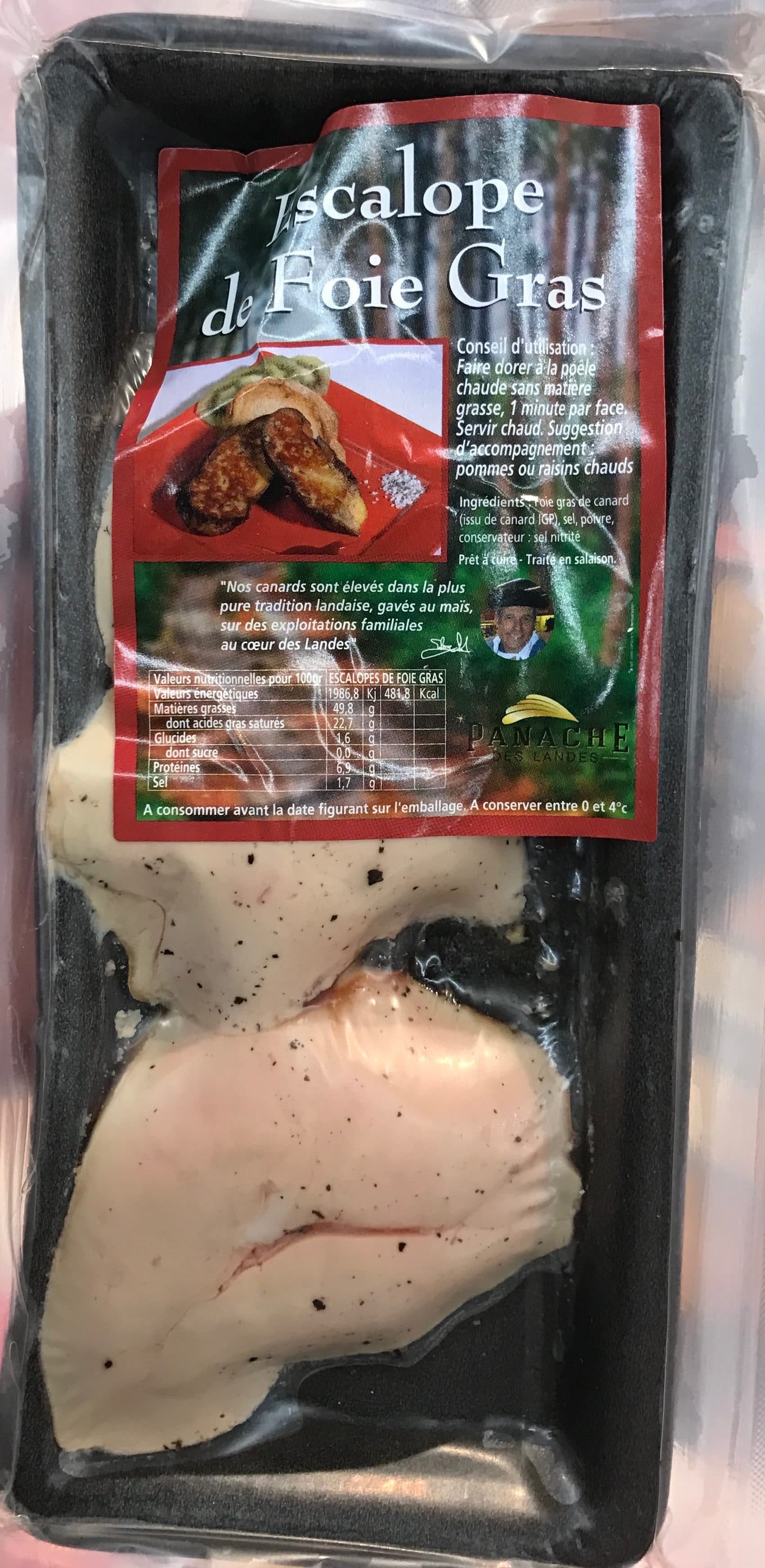Panache des Landes Escalope de Foie Gras packshot
