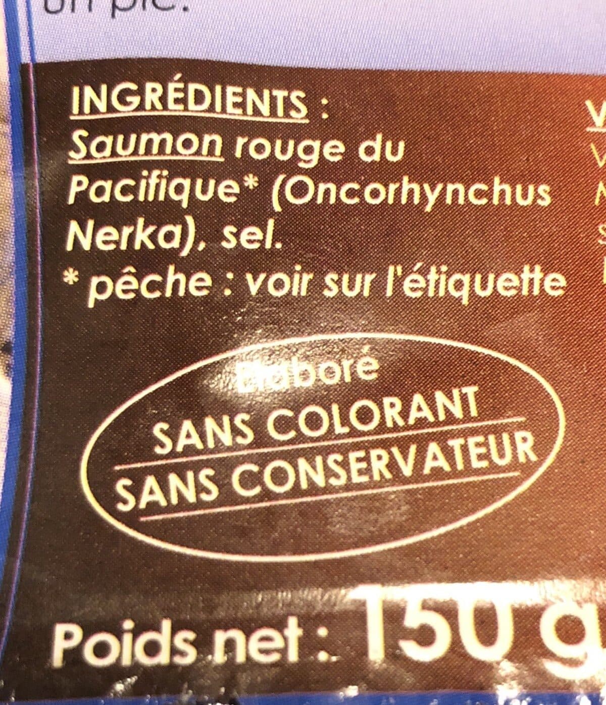 Le Fumet des Dombes Poisson Fumé Sauvage Rouge du Pacifique packshot