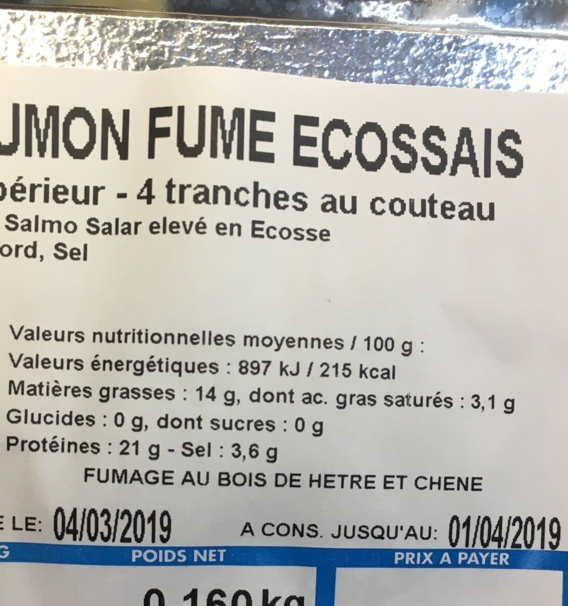 le petit Fumé Saumon fumé écossais packshot