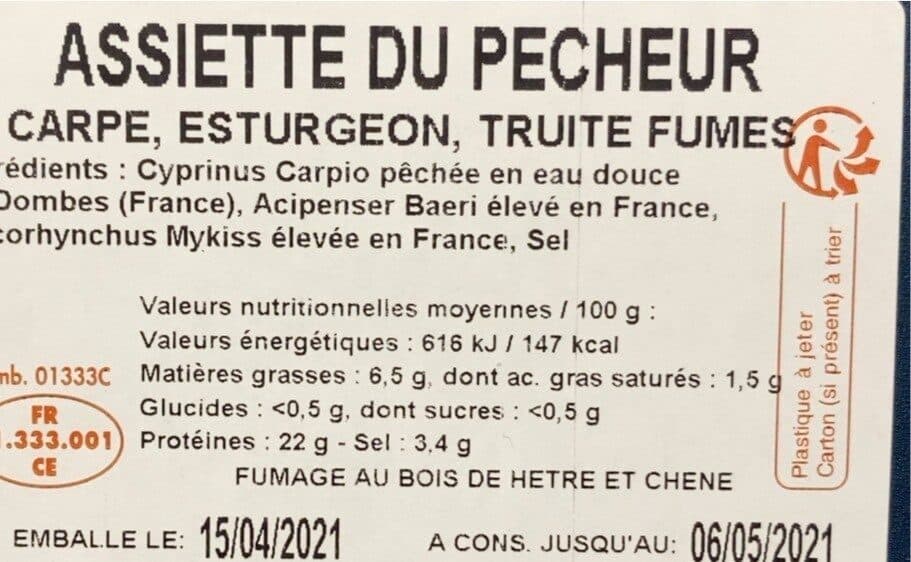 le petit Fumé Assiette du pecheur packshot