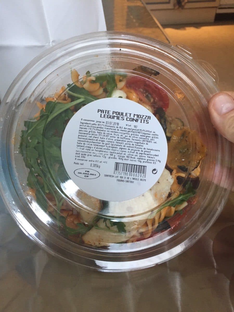 Open Food Facts Pate poulet mozza legumes confits packshot