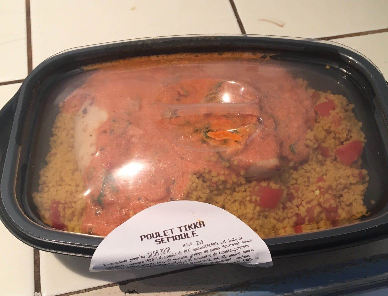 Open Food Facts Poule Tikka Semoule packshot