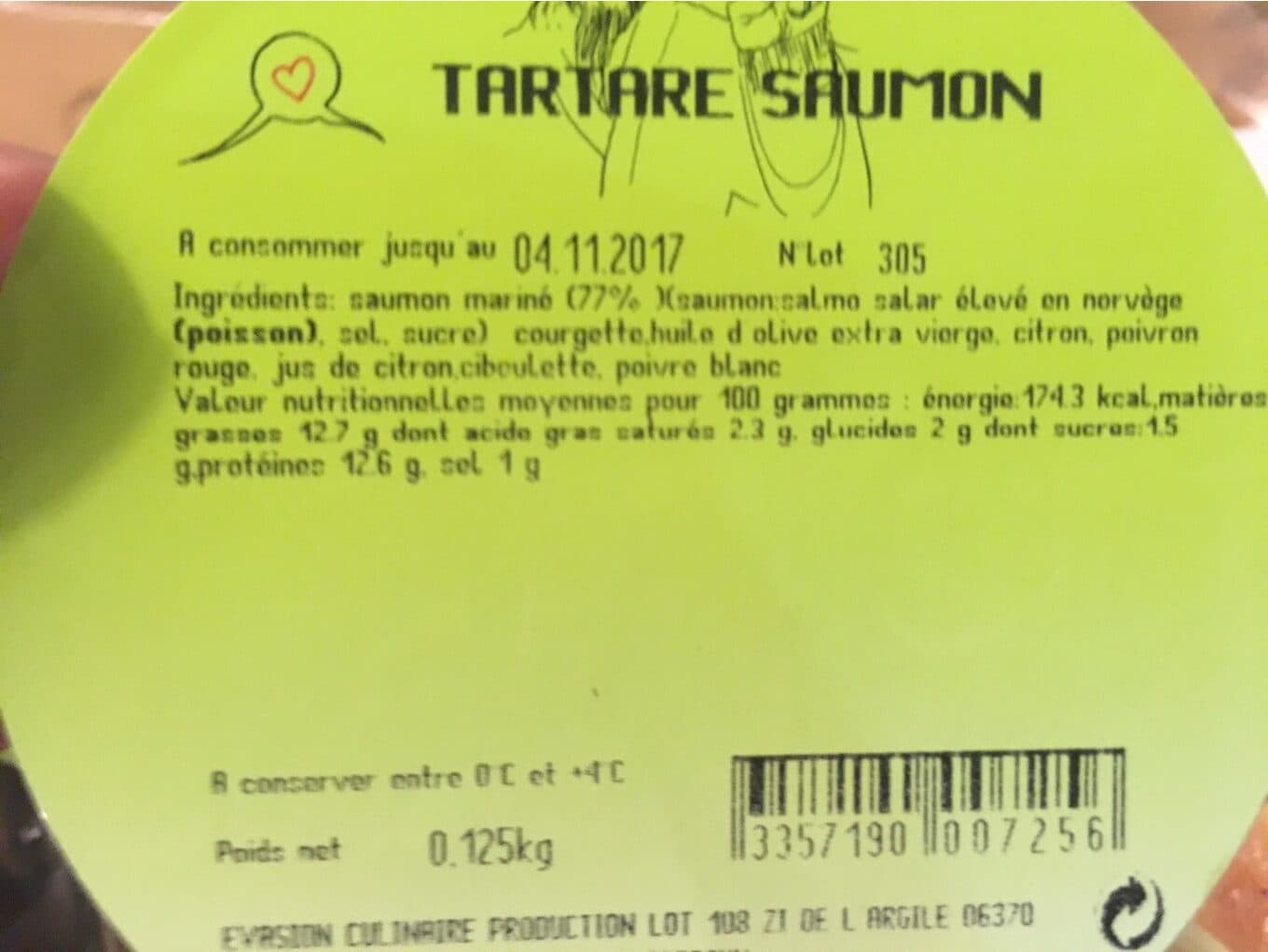 O'sushi Tartare saumon packshot