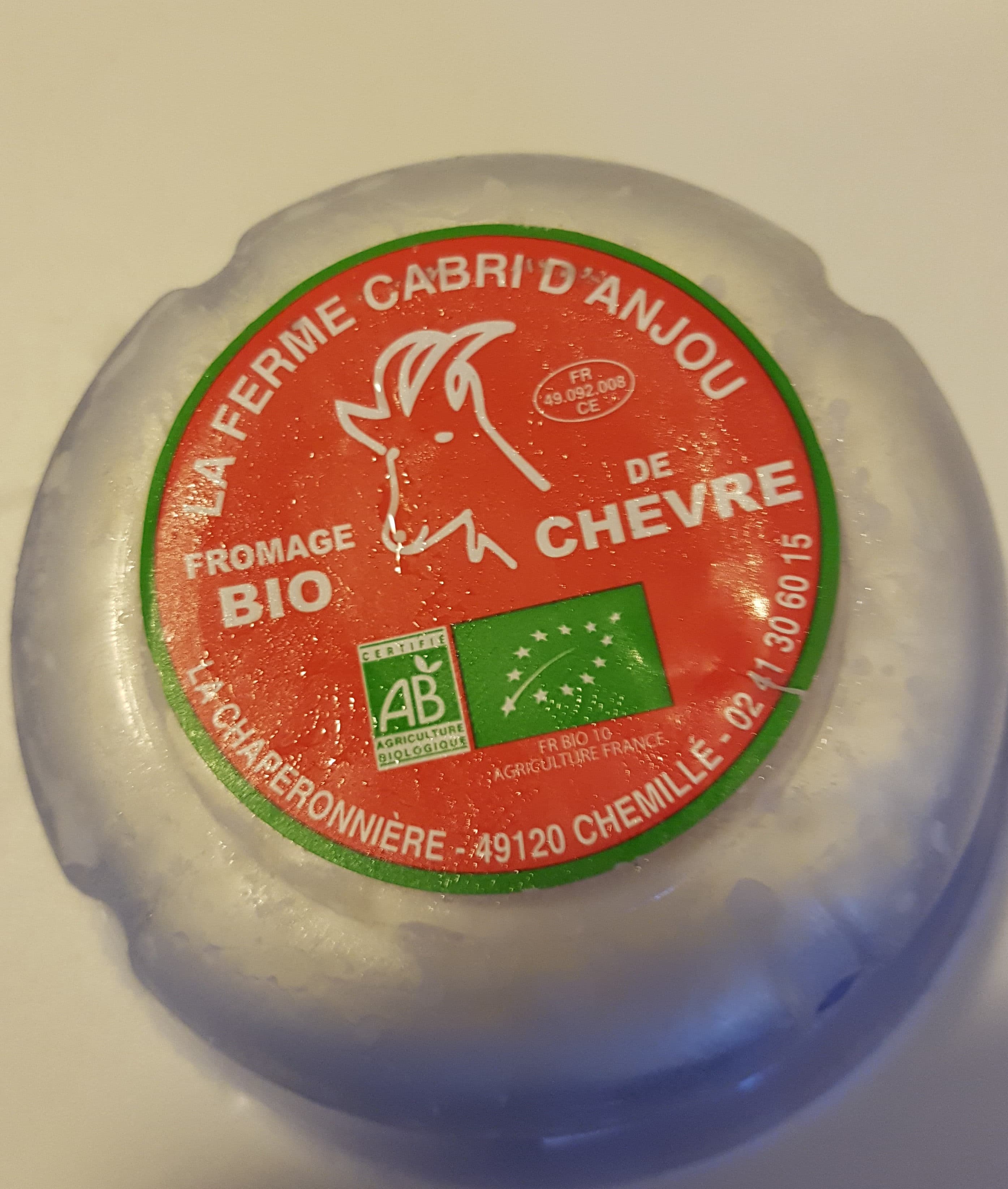 La Ferme Cabri d'Anjou Cabri blanc Fermier Bio packshot
