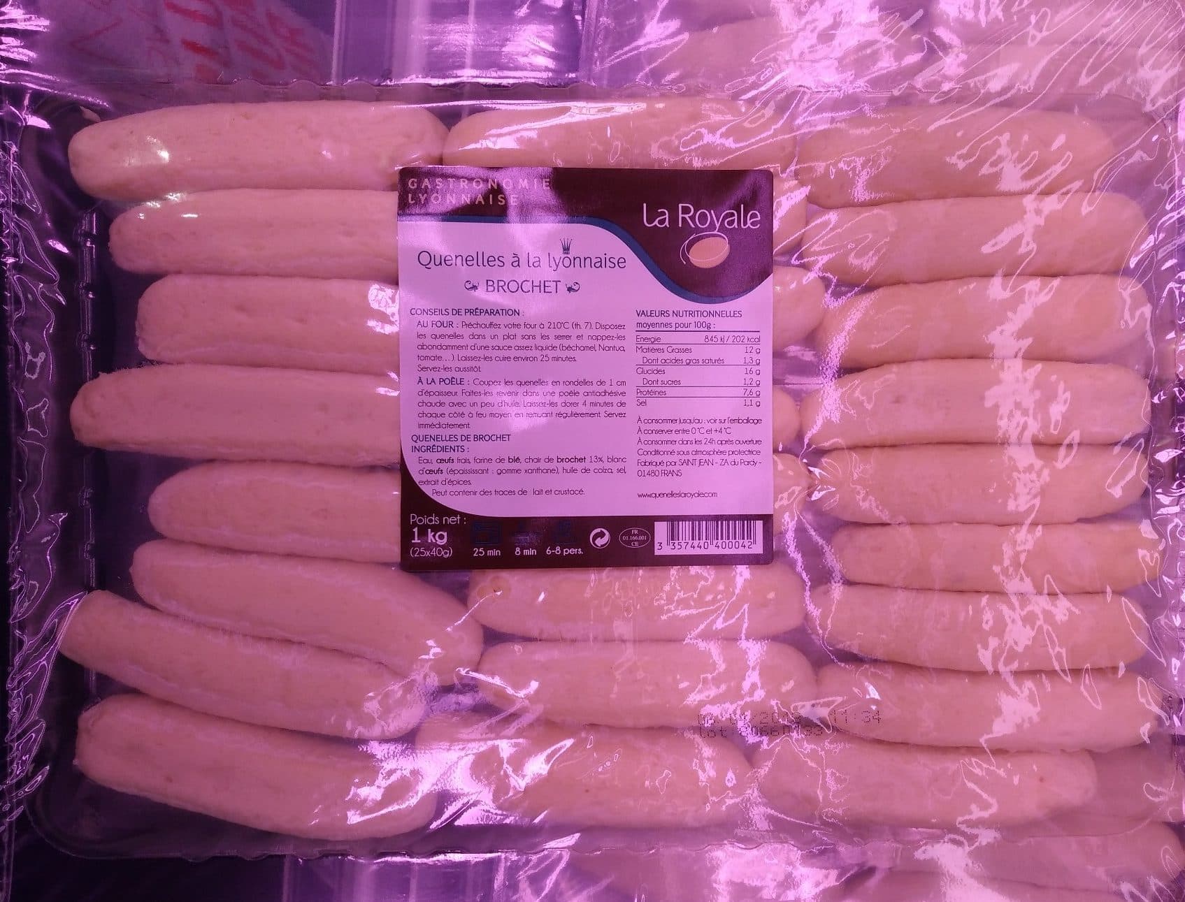 La Royale Quenelles à la lyonnaise Brochet packshot