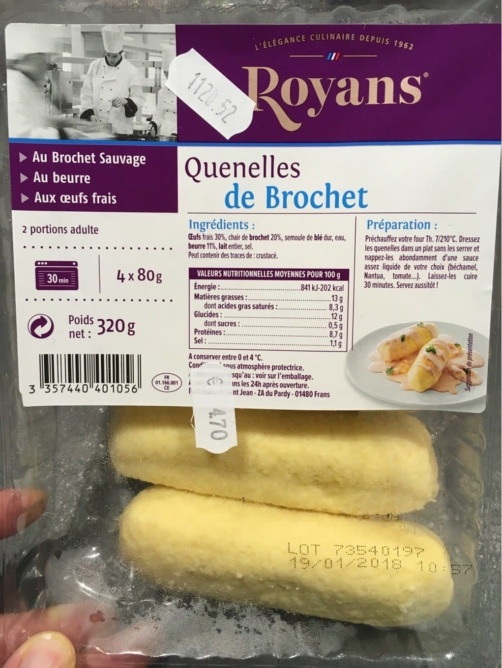 Royans Quenelles de brochet packshot