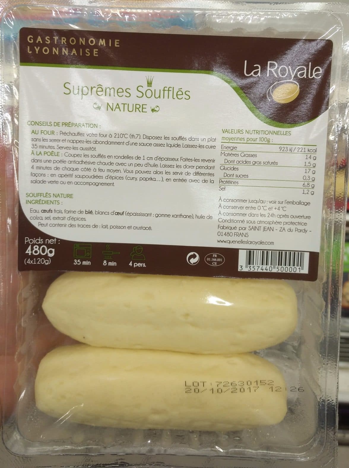 La Royale Suprêmes Soufflés Nature packshot